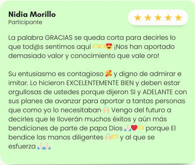 Testimonio alumno 5 del taller de finanzas Planifesto